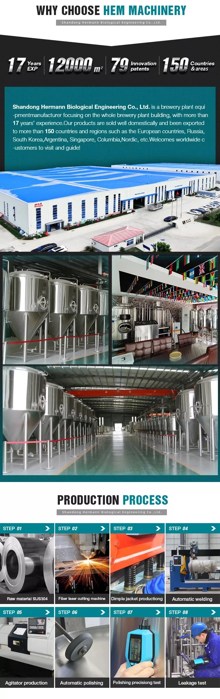 Craft Brewery Equipment Beer Brewing Equipment Microbrewery Brewhouse System 300L 500L 1000L 2000L